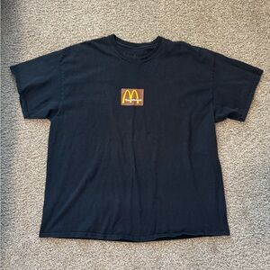 Travis Scott Cactus Jack x McDonald's Sesame Inv T-shirt Black Size XL